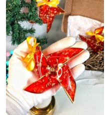 Елочная игрушка из эпоксидной смолы Мельница