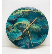 Часы изумрудные круглые, 40 см