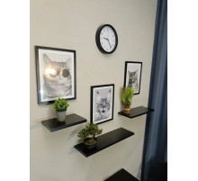 Полка Черная 1000