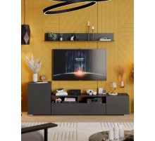 Cтенка в гостиную Сильвия, Графит серый