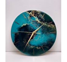Часы изумрудные круглые, 30 см