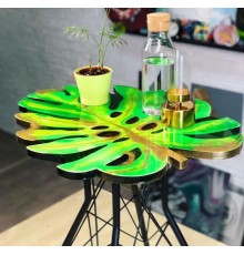 Столик Монстера из эпоксидной смолы