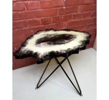 Столик Срез камня из эпоксидной смолы 60\40 см