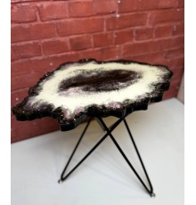 Столик Срез камня из эпоксидной смолы 60\40 см