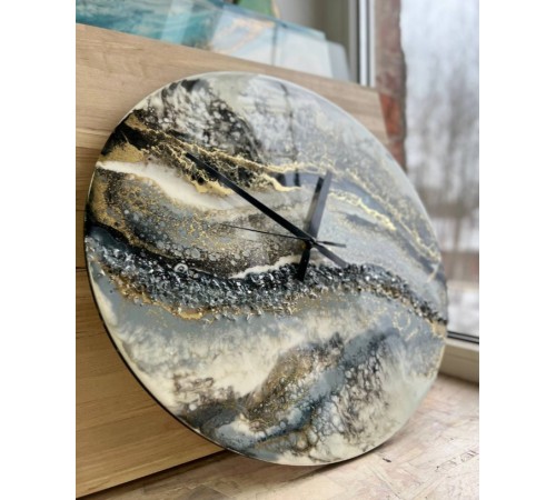 Часы "под срез камня" круглые, 40 см