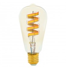 Умная филаментная лампа EKF Connect E27 ST64 RGB